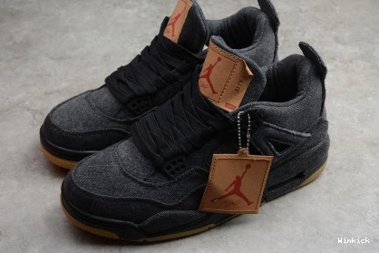 LEVI'S JORDAN 'BLACK' AIR AO2571-001 X 4 1117